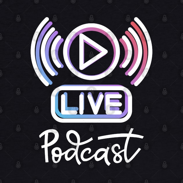 Live Podcast Graphic by Designmagenta